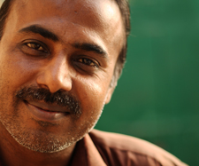 man smiling