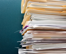 stack of files