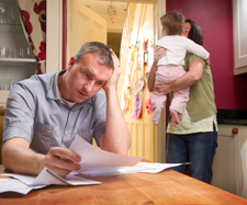 Family struggling over finances