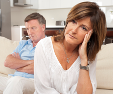 couple is upset with each other